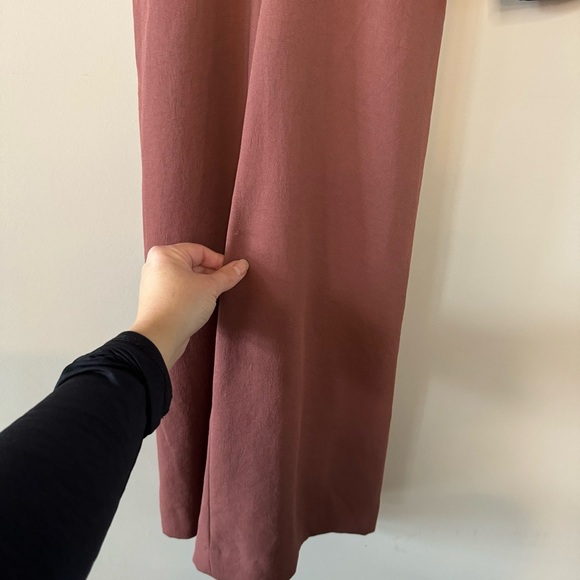 Wilfred ÉCOULEMENT Tie-Back Open Back Jumpsuit with Sleeves - Rust - Picture 3 of 15